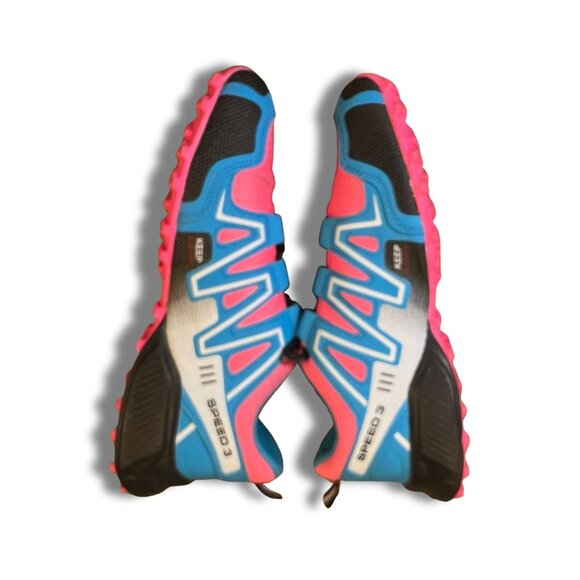 Salomon Speedcross 3 Trail Running Shoes Size 40 Pink/Blue Lightweight & Durable - Picture 4 of 8